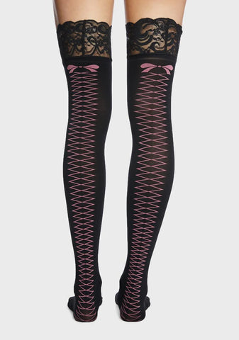 Vixen Reflux Lace Stockings