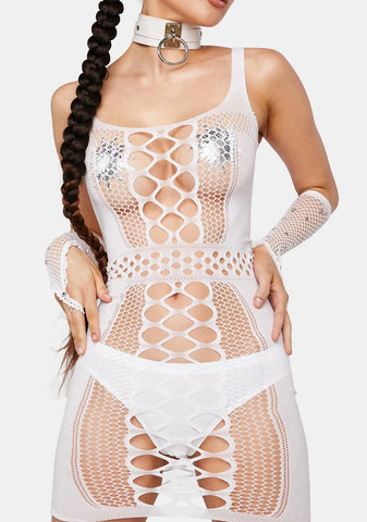 Angel Self Assured Cutout Mini Dress