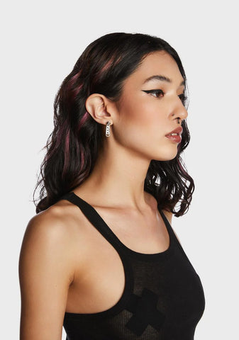 Just Shut It Zip Earrings