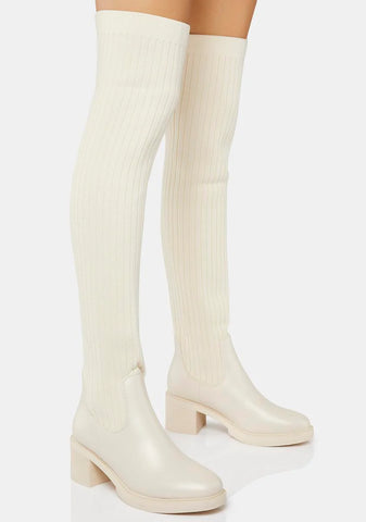 Sweater Weather Thigh-High Boots