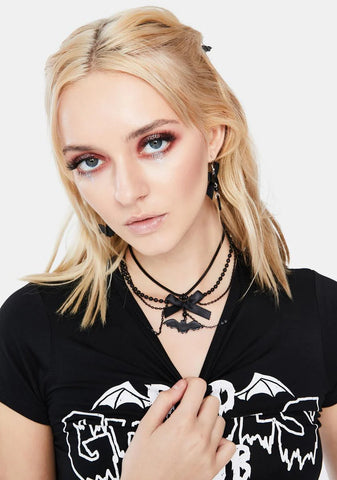 Pinch Of Nightshade Layered Choker
