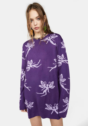 Time Flies With U Knit Sweater