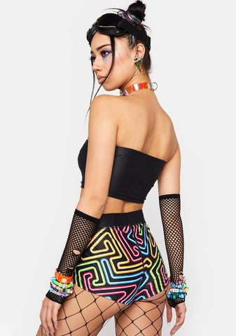 Techno Booty Shorts Set