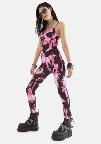 Sweet Inferno Flame Bustier Set