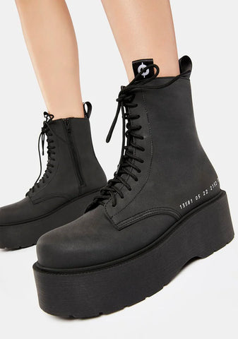 Auren Nubuck Combat Boots