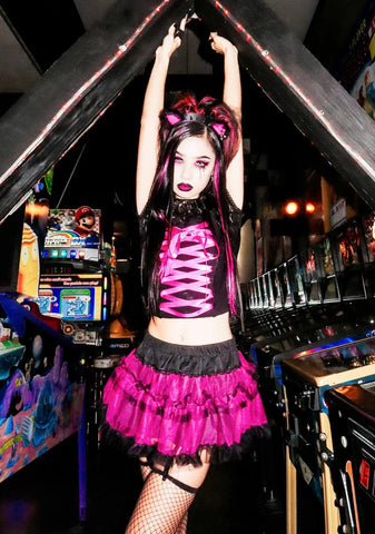 Stole Your Soul Ruffle Skirt