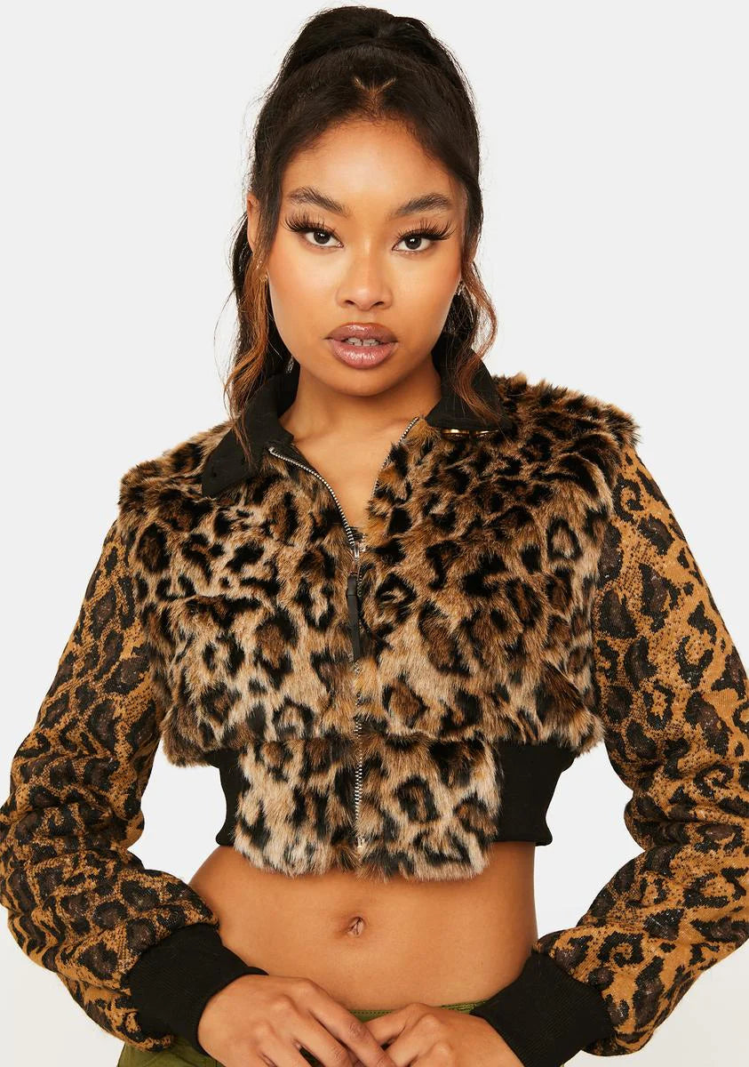 Untamed Leopard Print Jacket