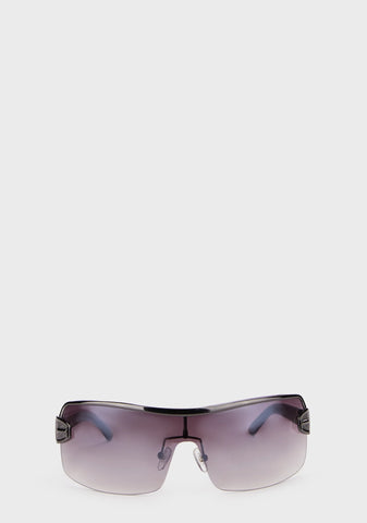 Eye Fair Shield Sunglasses - Black