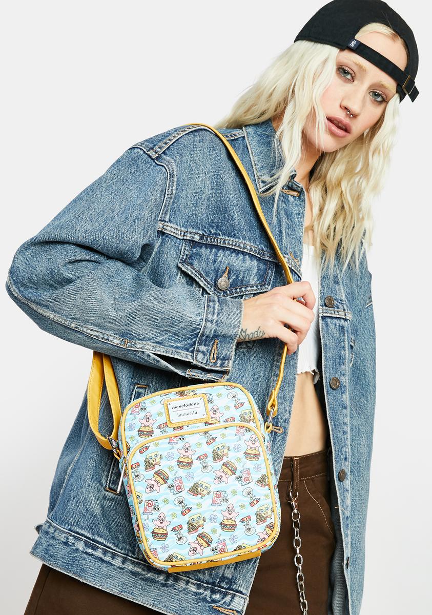 Spongebob Krusty Krab Gang Passport Bag