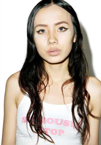 Stella White Pearl Face Jewels