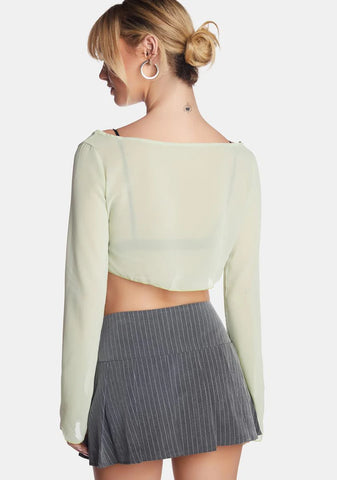 Gum Drop Cropped Cardigan