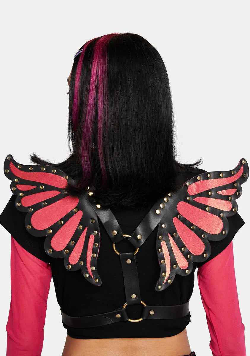 Pink Butterfly Wings Harness