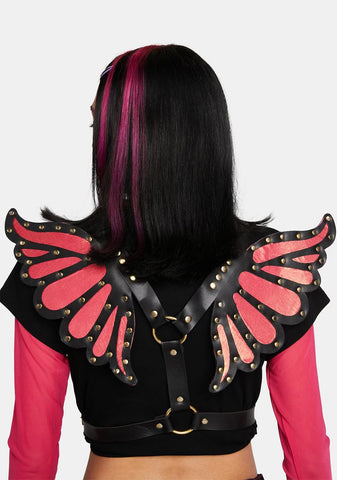 Pink Butterfly Wings Harness