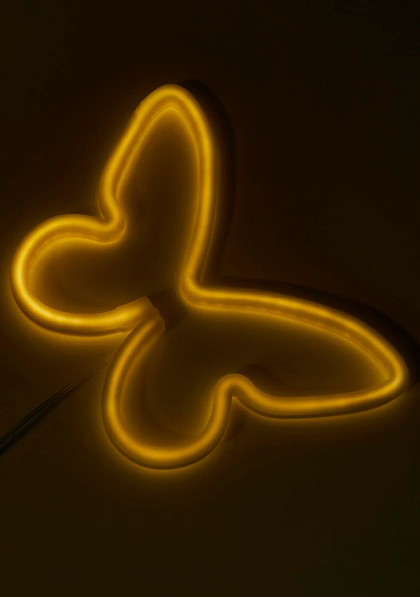 Winging It Neon Butterfly Sign