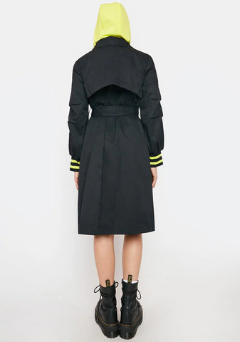 Fair Weather Hoodie Trench Coat