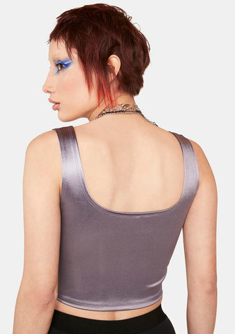 Slate A Masterpiece Satin Corset