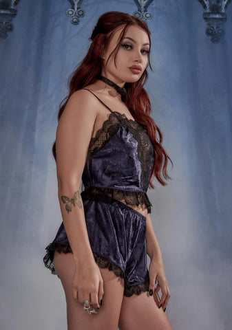 Lovely Lullaby Satin & Lace Lounge Set