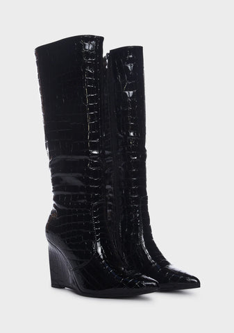 Night Social Secret Wedge Boots