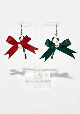 Unjolly Candy Cane Earrings