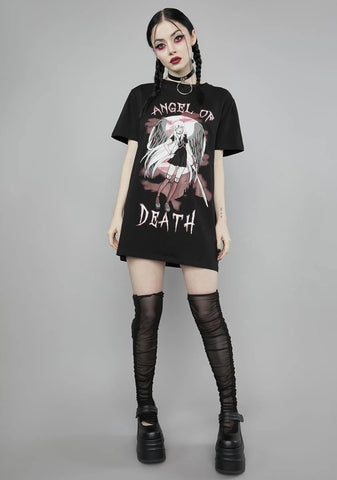 Deathly Angel Oversized Tee
