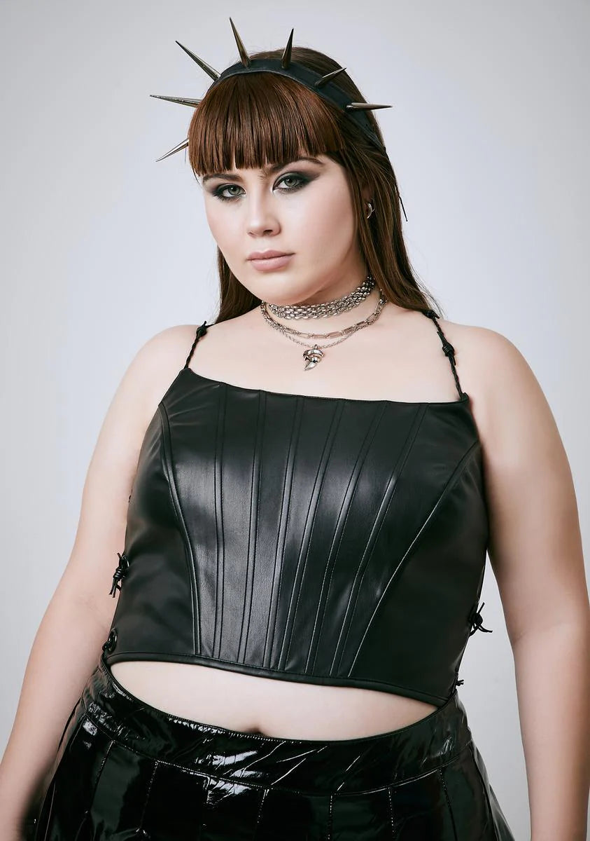 She's Piercing Through Corset Top