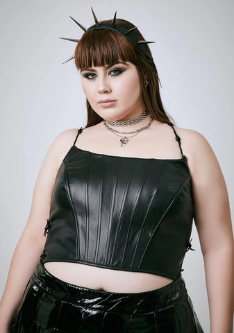 She's Piercing Through Corset Top