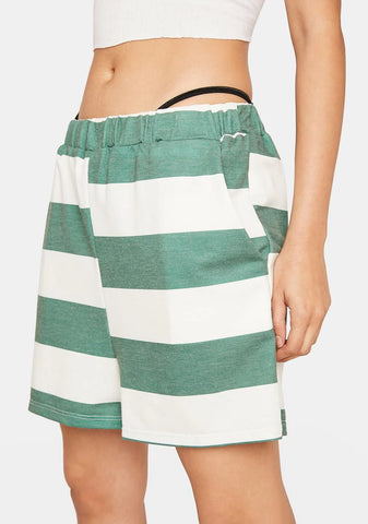 Counting Down Striped Shorts