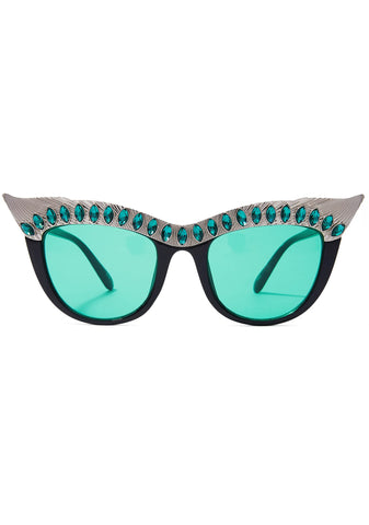 Emerald Nefertiti Sunglasses