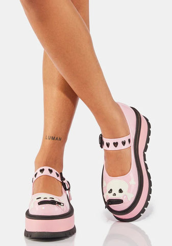 Baby Pink Slacker-27 Mary Janes