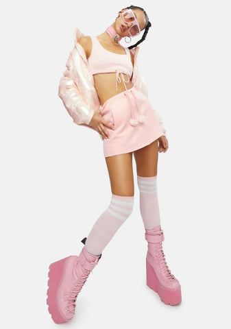 Abominable Creature Mini Skirt