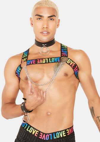 Unisex Pride Chain Harness