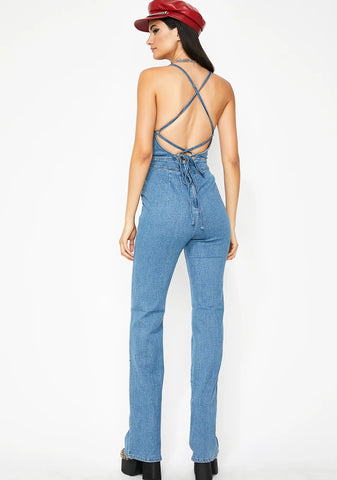 Down To Boogie Strappy Jumpsuit