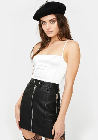 Cosey Lace-Up Corset Top
