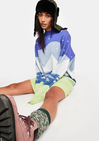 Lost In The Frost Intarsia Sweater