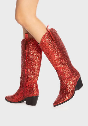 Red Venicee Cowboy Boots