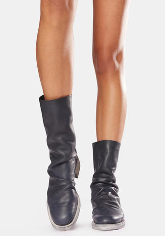 Sutton Tight Slouch Leather Boots