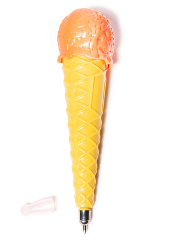 Single Scoop Ice Cream Pen - Yellow
