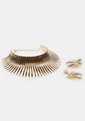 Solar Deity Choker Necklace