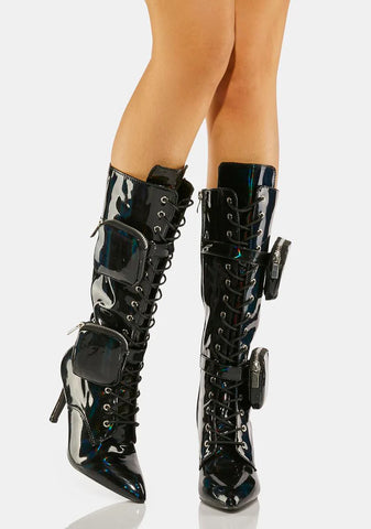 Slick From The Future Heeled Boots