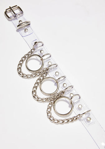 Kept Chained Up Clear Choker
