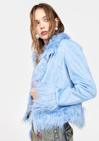 Real Intentions Vegan Suede Jacket