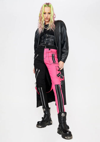 Pink Split Leg Rage Pants