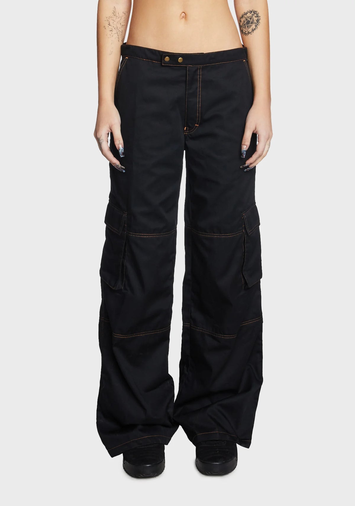 Saul Cargo Trousers - Black