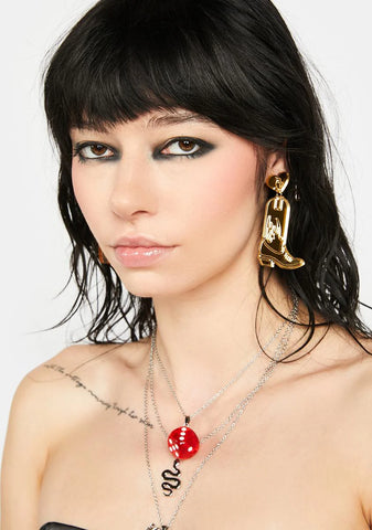 The Dolly Cowboy Boot Earrings