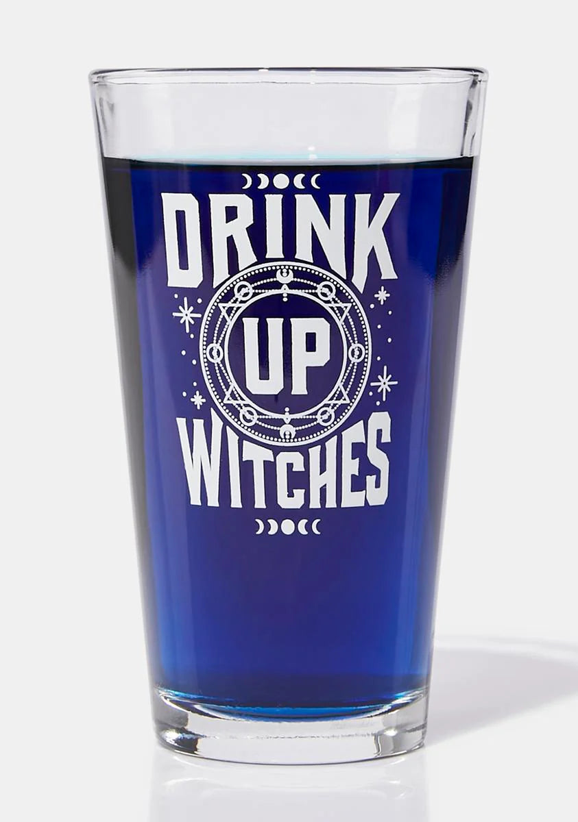 Drink Up Witches Pint Glass