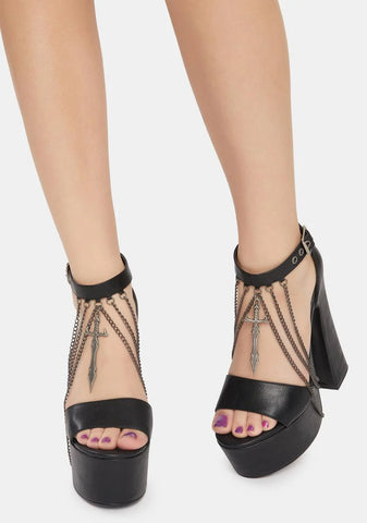 Warrior Spirt Platform Heels