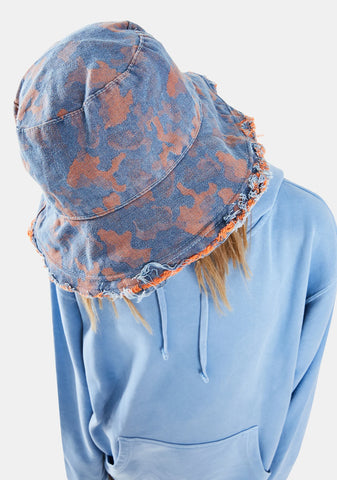 Orange Workin' Bucket Hat