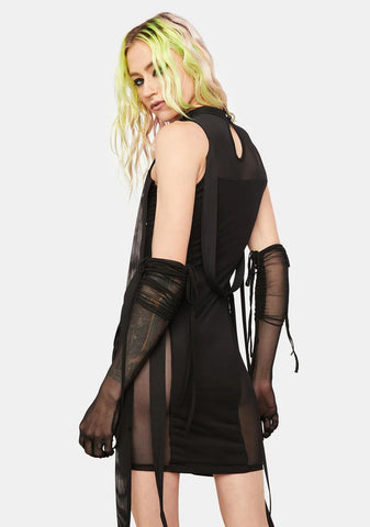 Mainframe Party Sheer Mini Dress