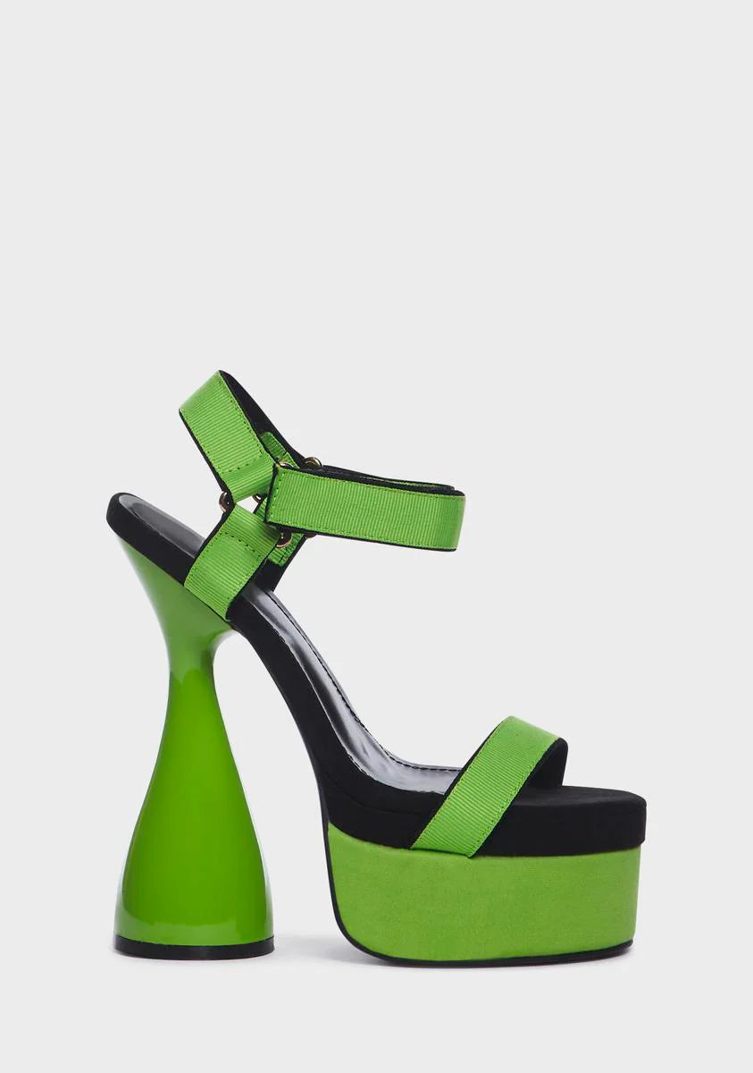 Blurred Lines Platform Heels