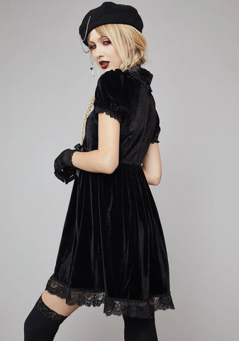 Universal Untruth Velvet Mini Dress